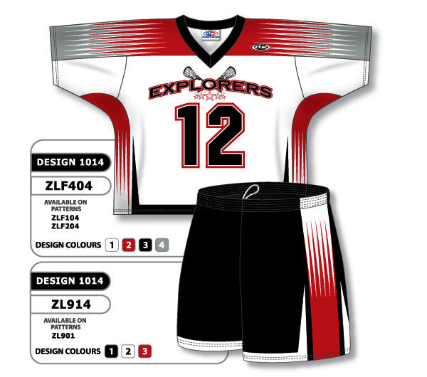 Athletic Knit Custom Sublimated Lacrosse Uniform Set Design 1014 (ZLFS404-1014)